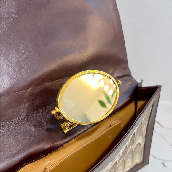 Vintage Lou Taylor Mod Wristlet Clutch | 1960s–1970s